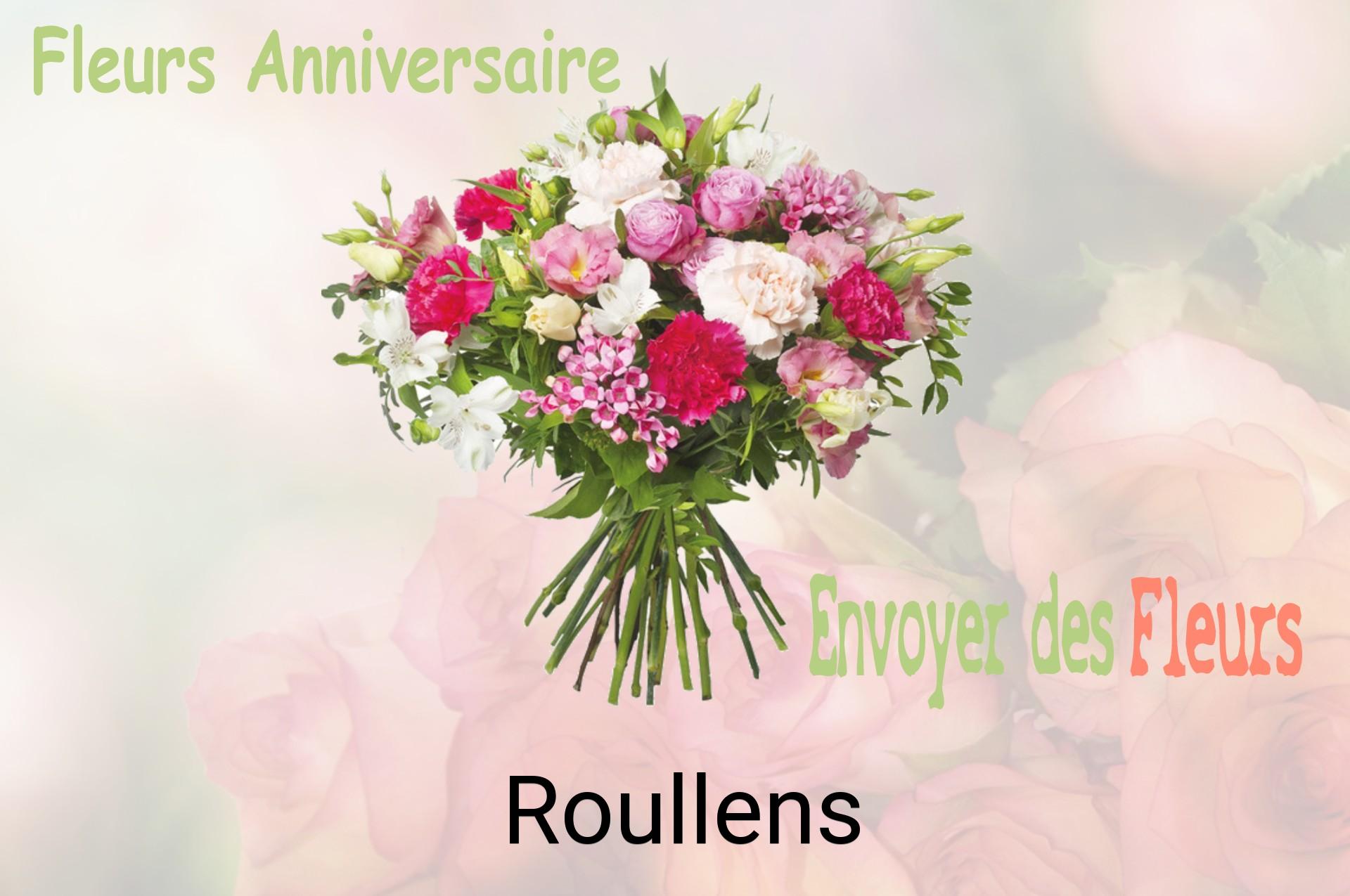 Bouquet de fleurs d’anniversaire livré à Roullens